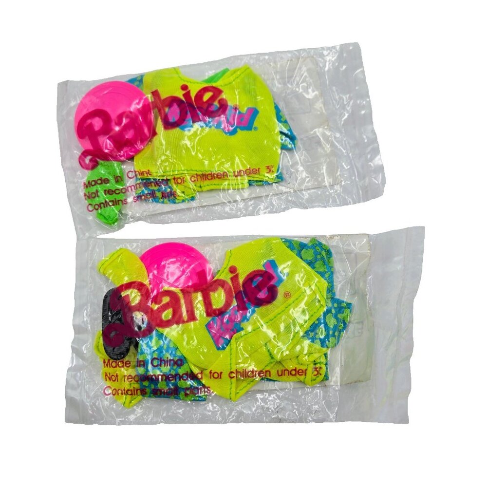 1993 Barbie Kool-Aid Wacky Warehouse Outfit And Accessories 90 Style Lot Of 2